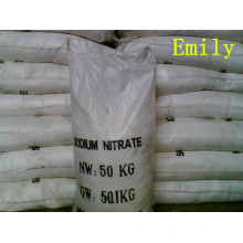 Nitrato de sodio de alta calidad 98.5% -99.3% grado agrícola industrial de la comida